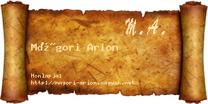 Mágori Arion névjegykártya